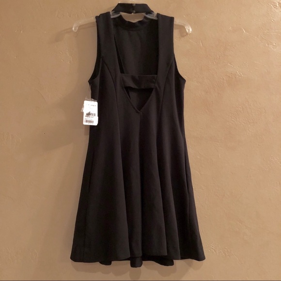 Free People Layla Black cutout back party dress M - Picture 6 of 8